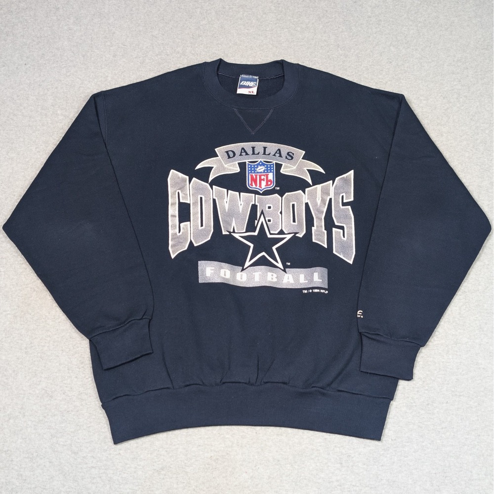 Vintage Dallas Cowboys Sweatshirt XL NFL 1994 Bike USA Made